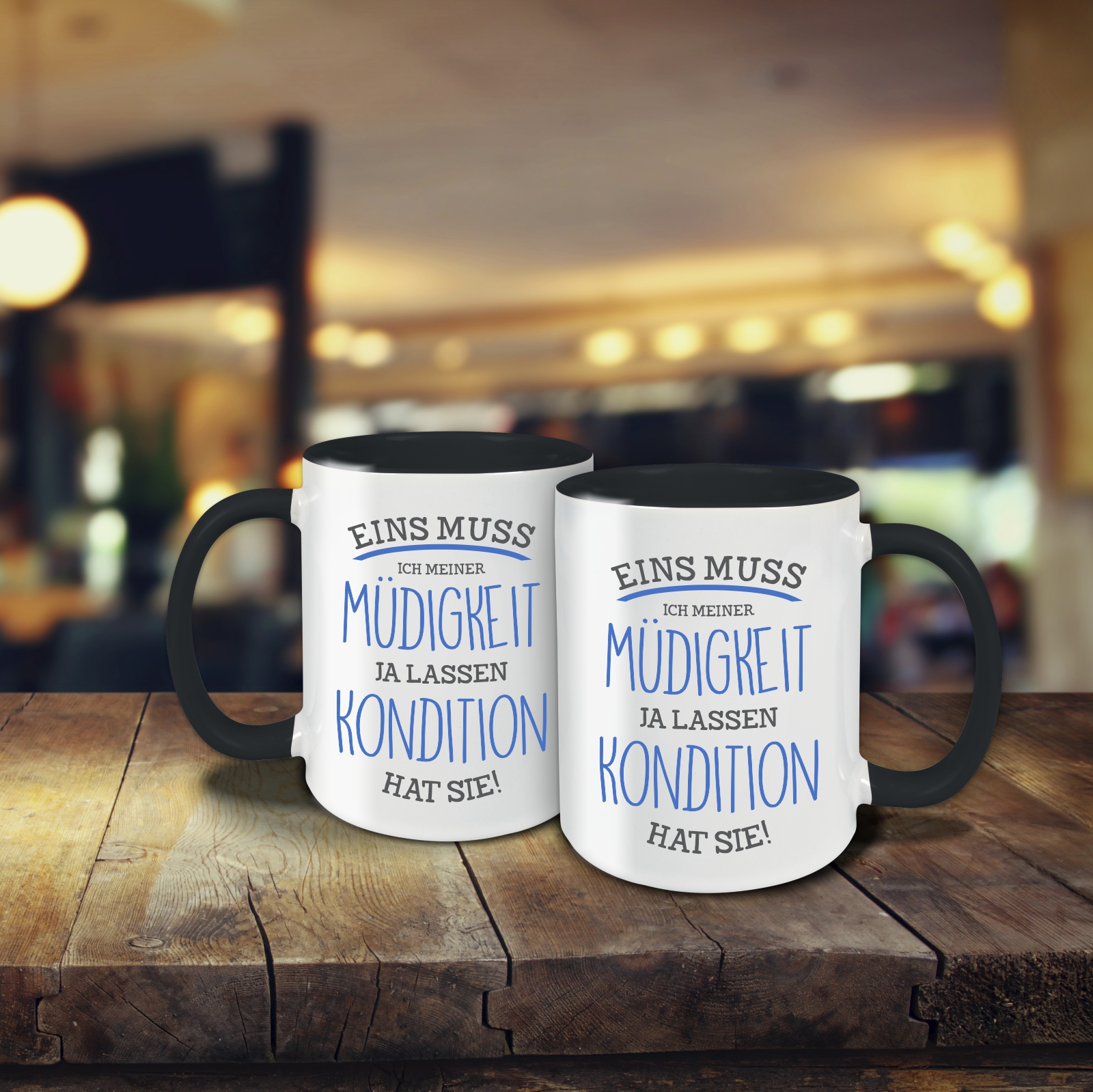 Tasse - Müdigkeit schwarz