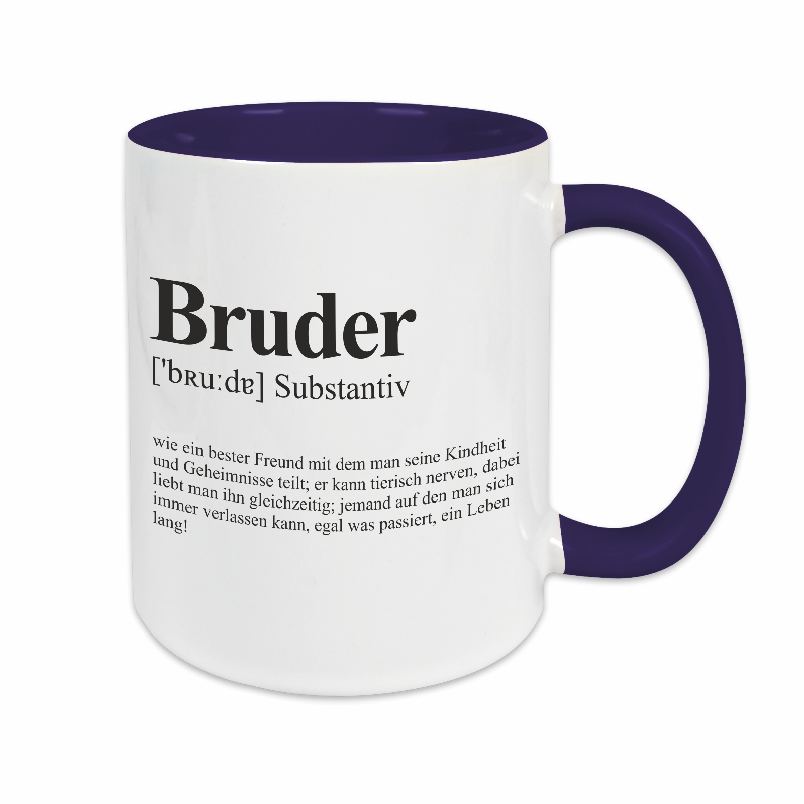 Tasse - Definition Bruder dunkelblau
