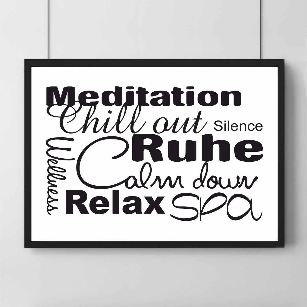 Poster - Meditation Ruhe Wellness 14,8 x 21 cm (A5)