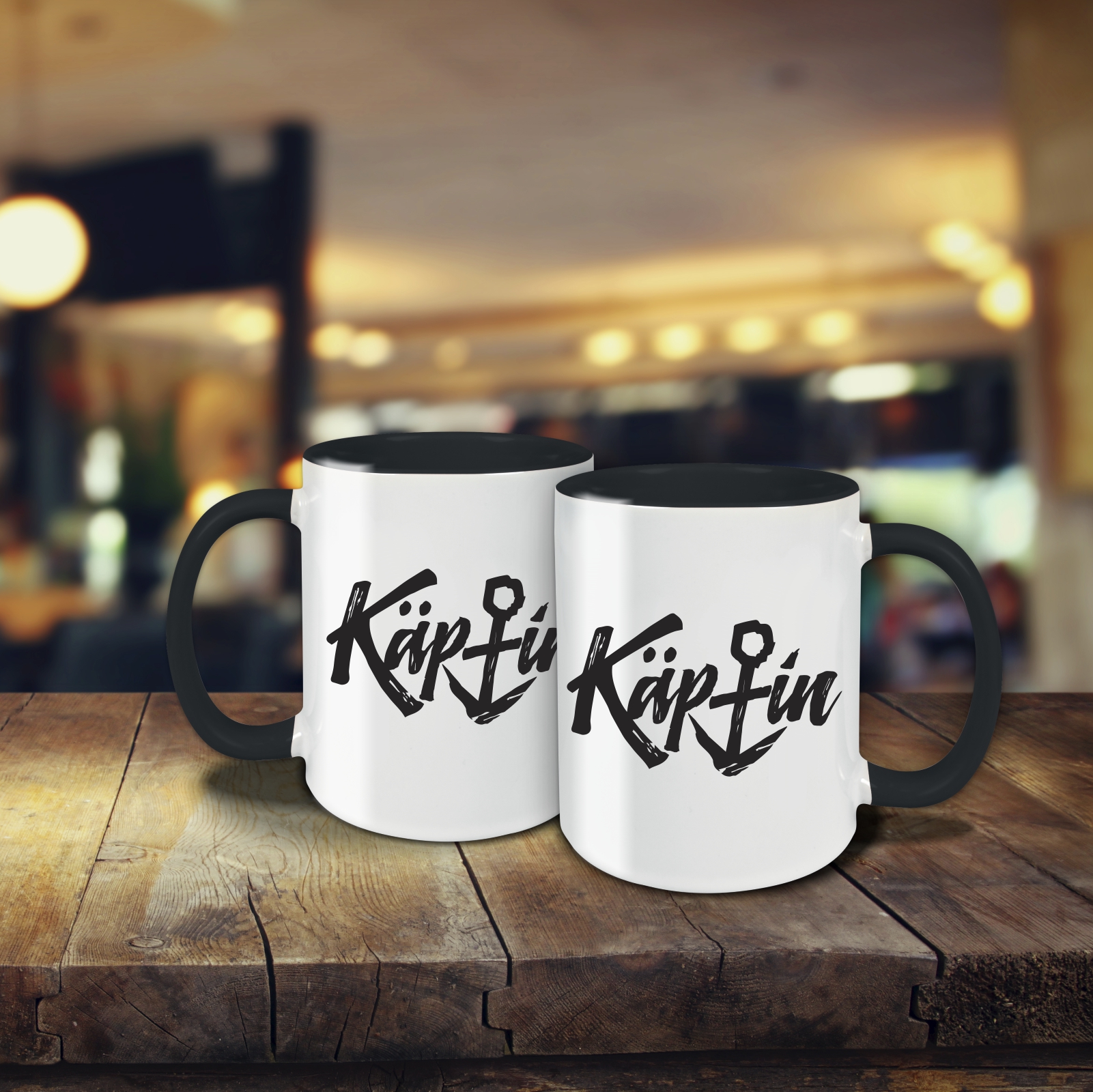 Tasse - Käptin schwarz