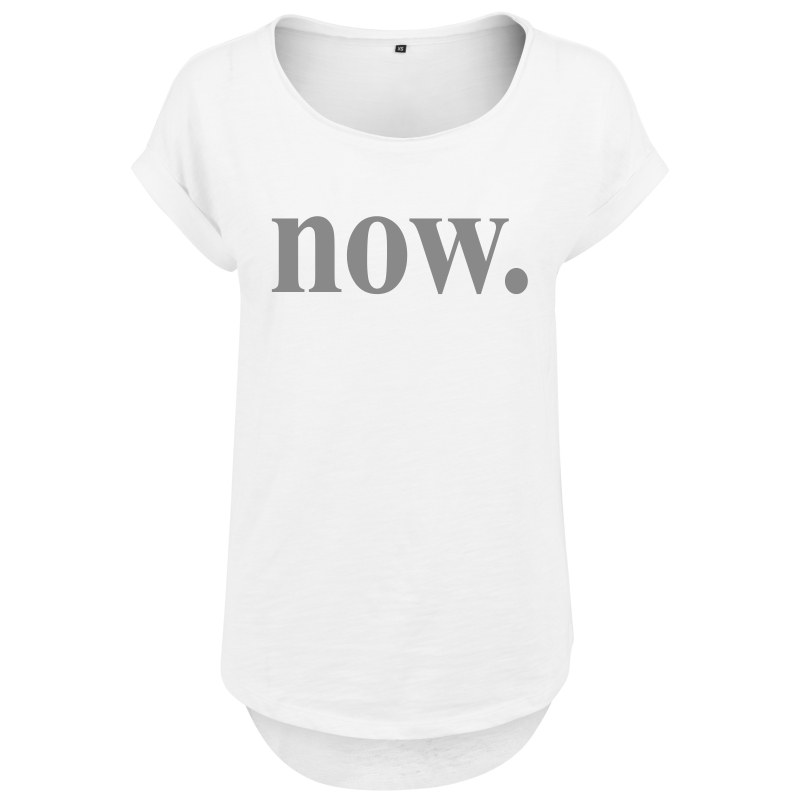 Damen T-Shirt oversized - now weiß