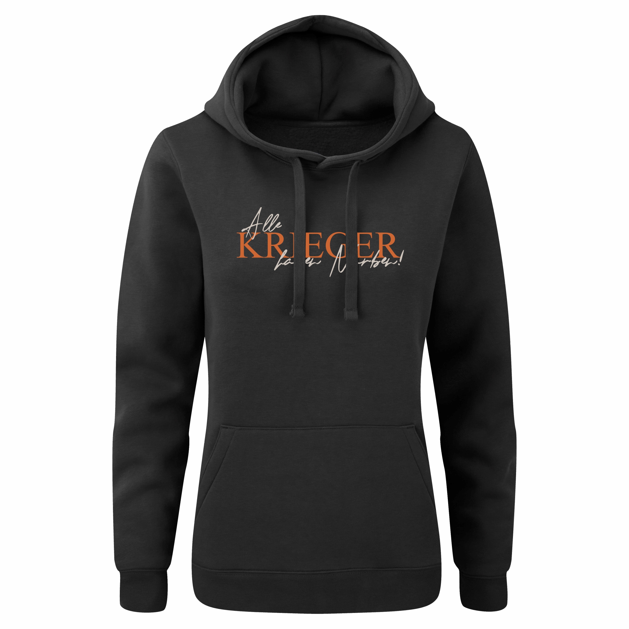 Damen Hoodie - Alle Krieger haben Narben schwarz XXL