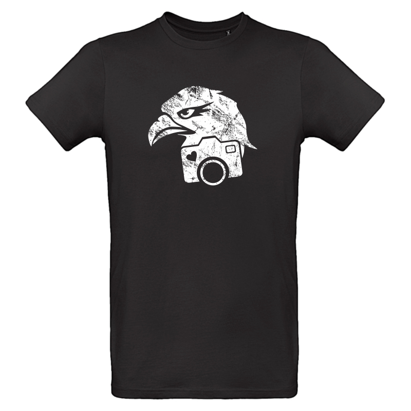 Herren T-Shirt - Vintage Adler schwarz 3XL