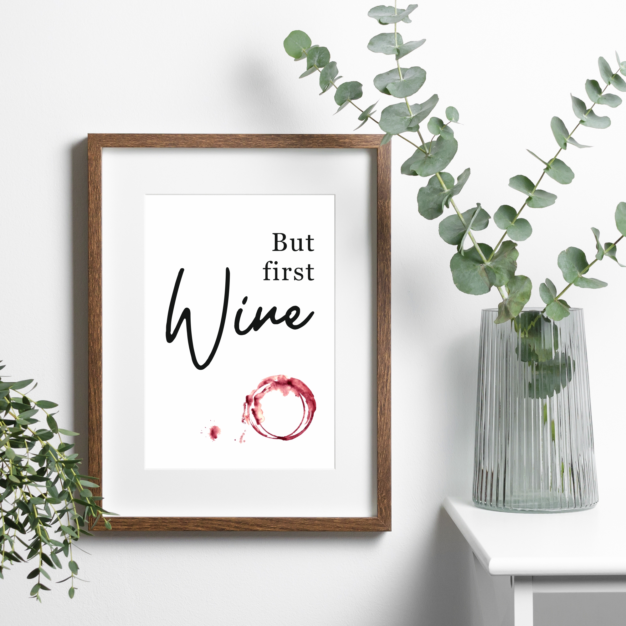Poster - But First... Wine 30 x 40 cm