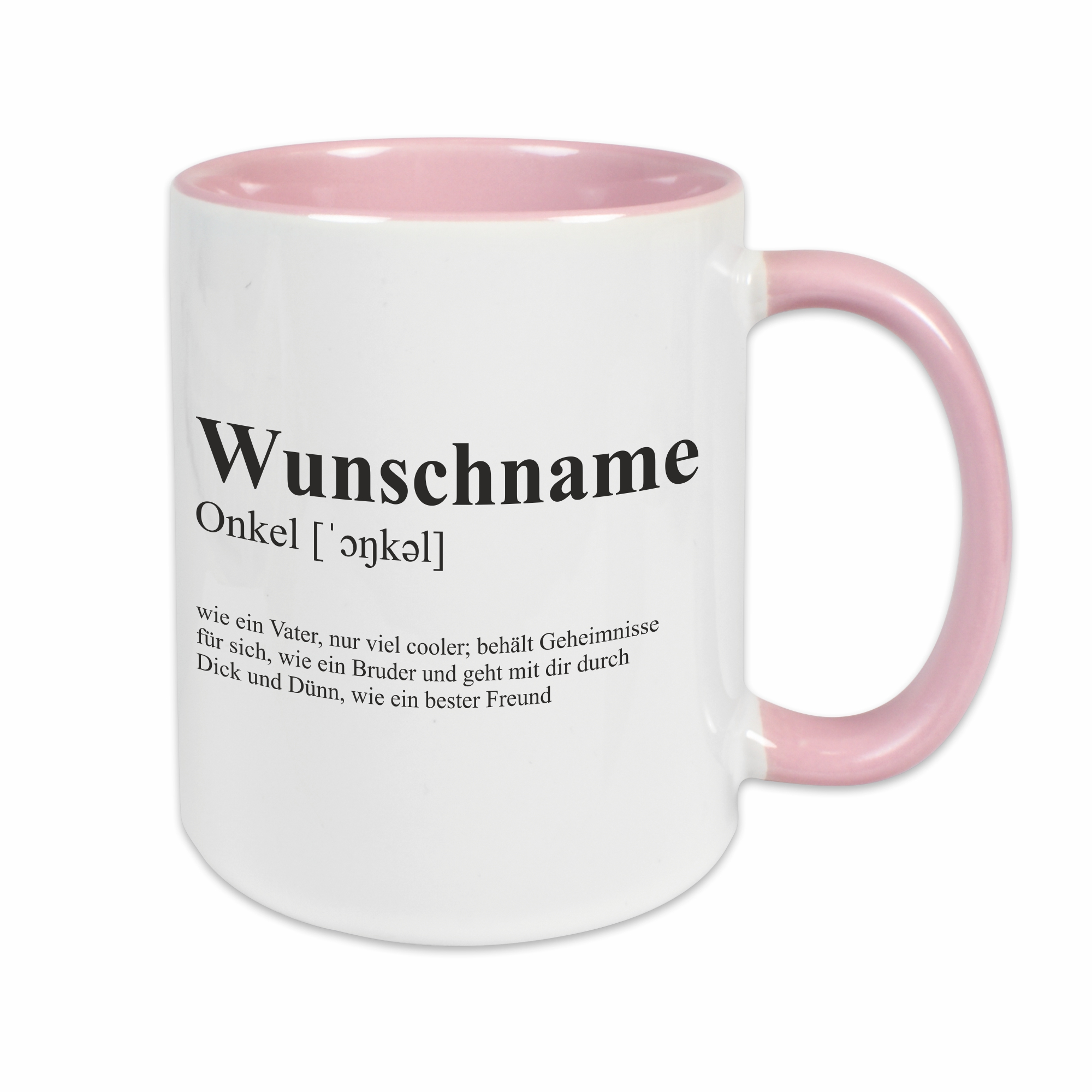 Tasse - Definition Onkel rosa personalisiert