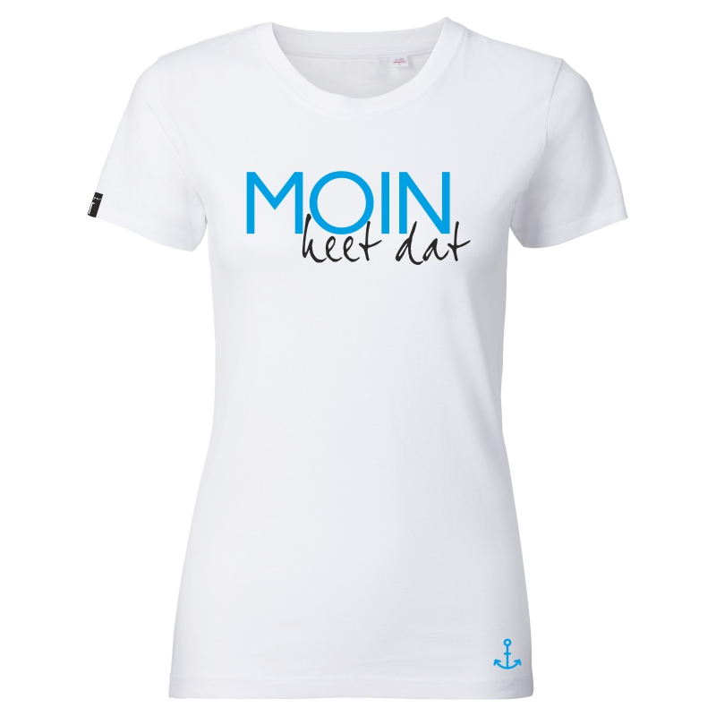 Damen T-Shirt - Moin heet dat weiss 3XL