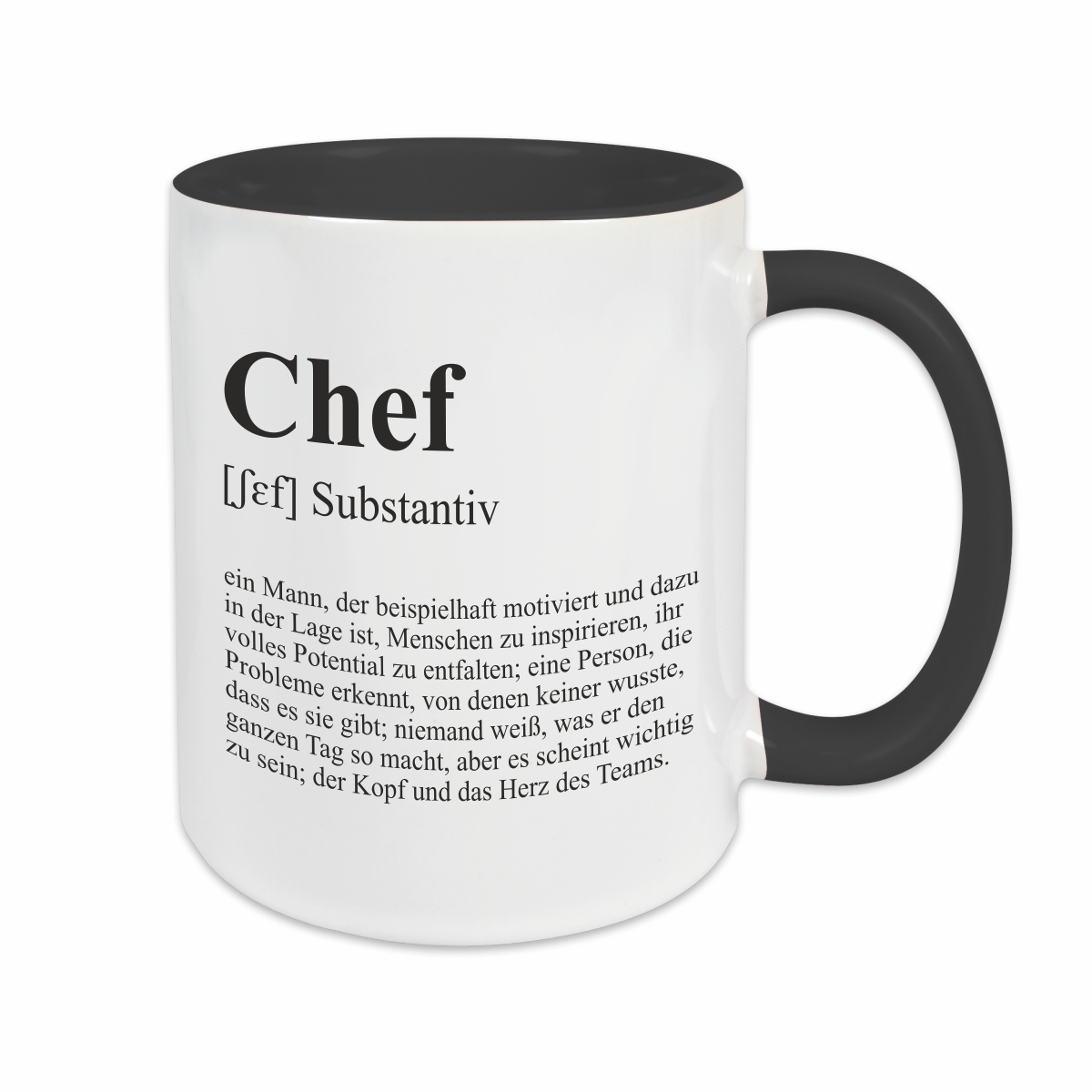 Tasse - Definition Chef schwarz