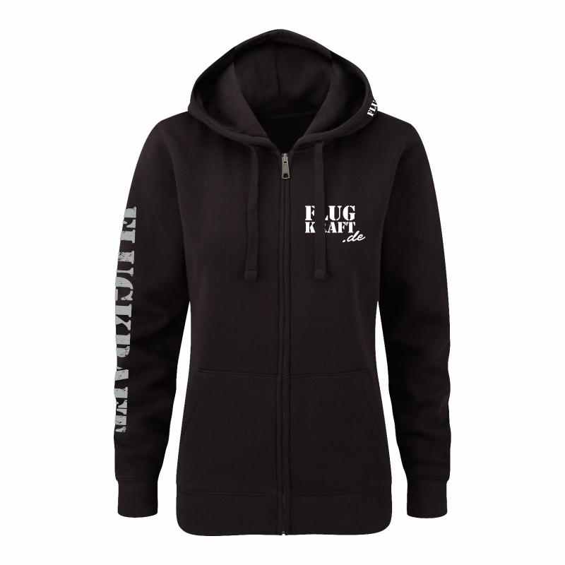 Damen Sweatjacke - Vintage Adler schwarz XL