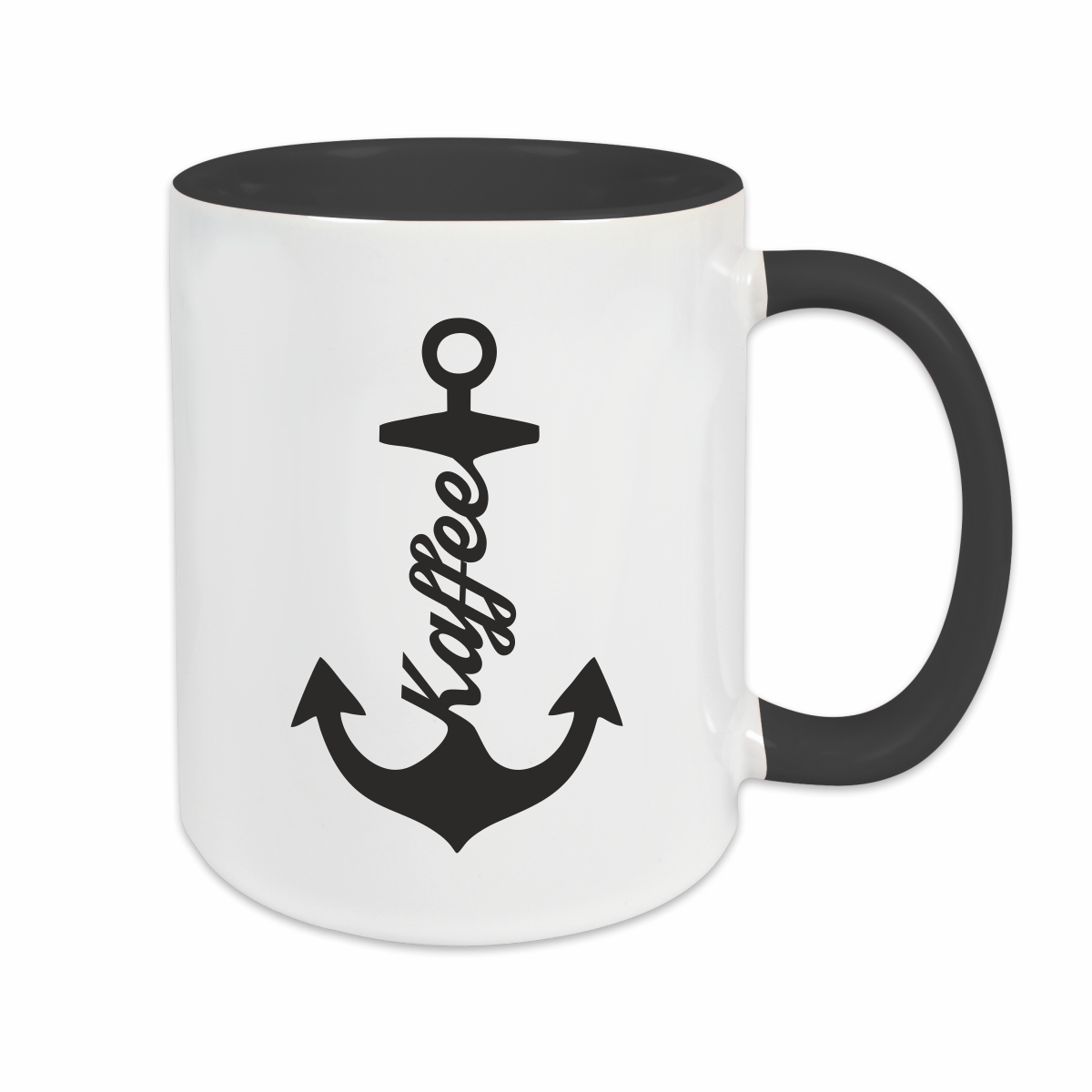 Tasse - Kaffee Anker schwarz