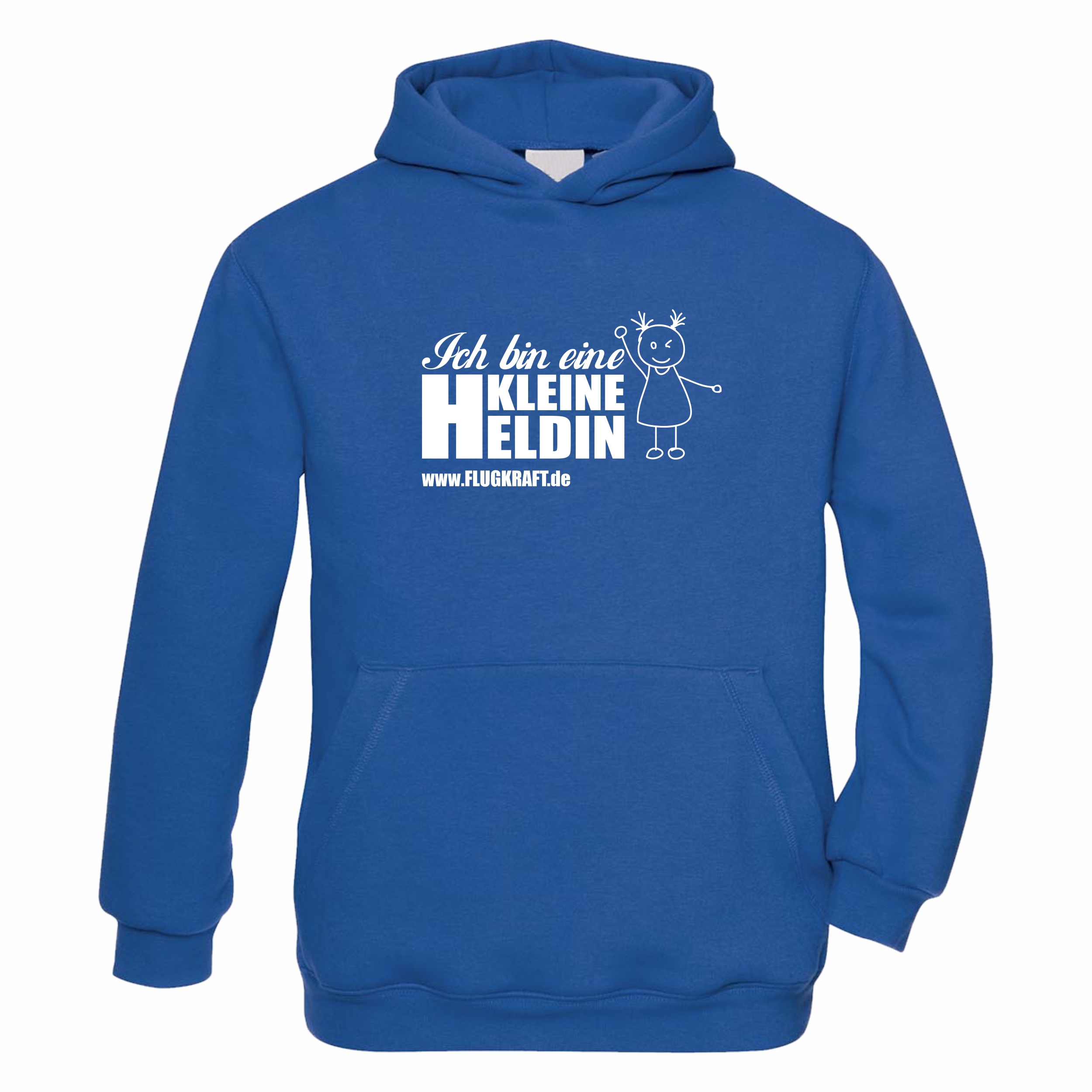 Kinder Hoodie - Ich bin eine kleine Heldin royal 152