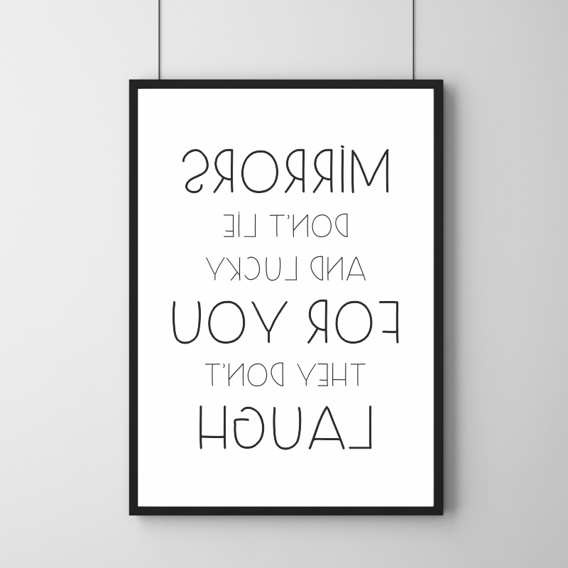 Poster - Mirrors Don't Lie 14,8 x 21 cm (A5)