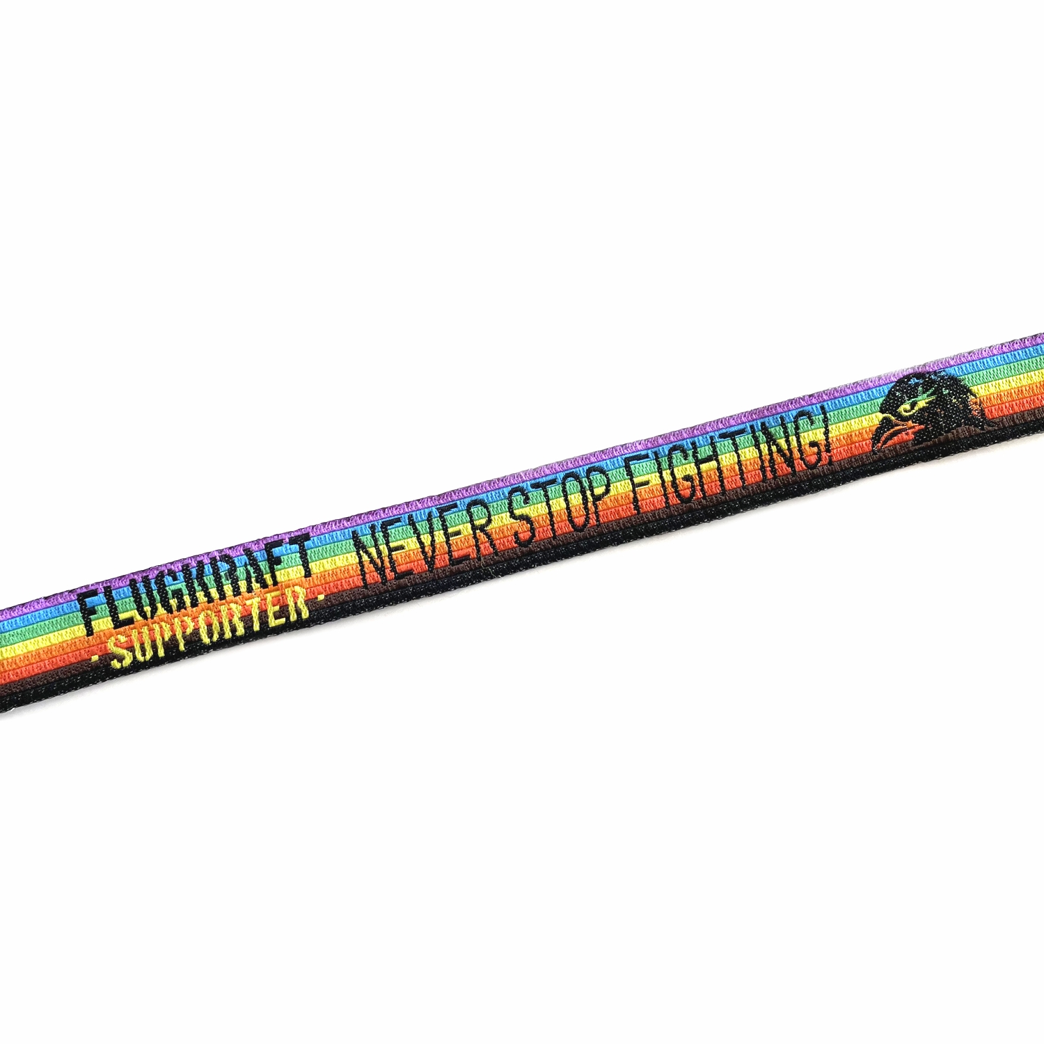 Flugkraft Stoffarmband Supporter Rainbow
