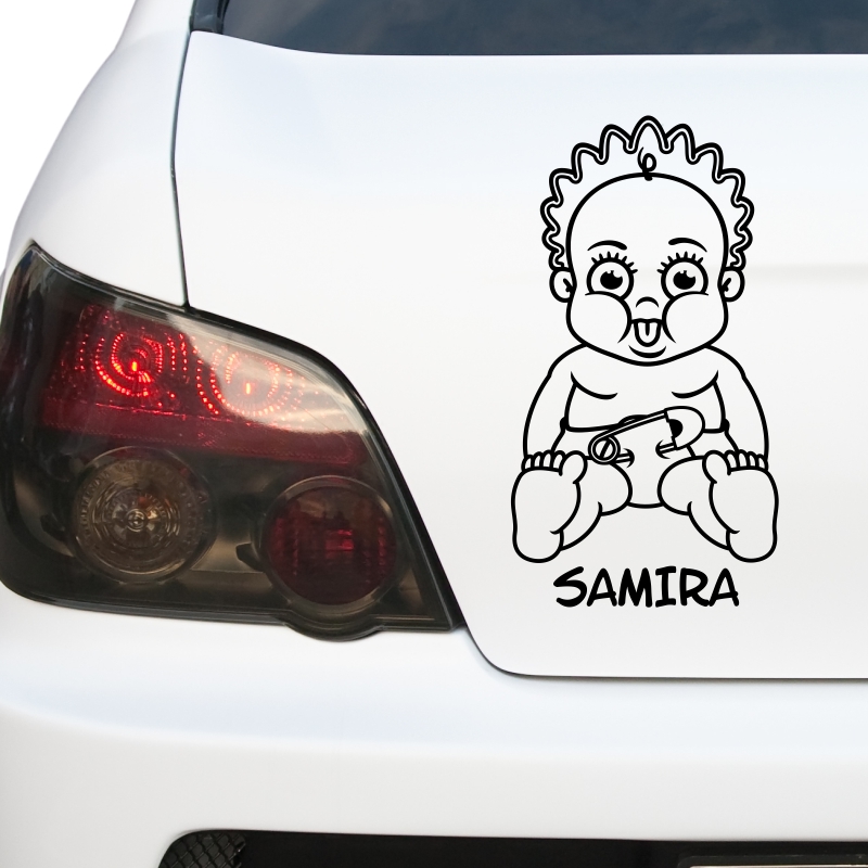 Kfz-Aufkleber - Baby frech (Mädchen)
