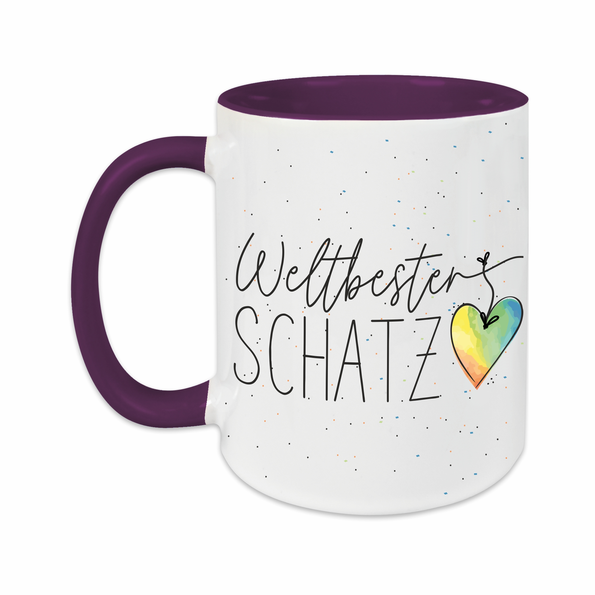 Tasse - Weltbester Schatz lila