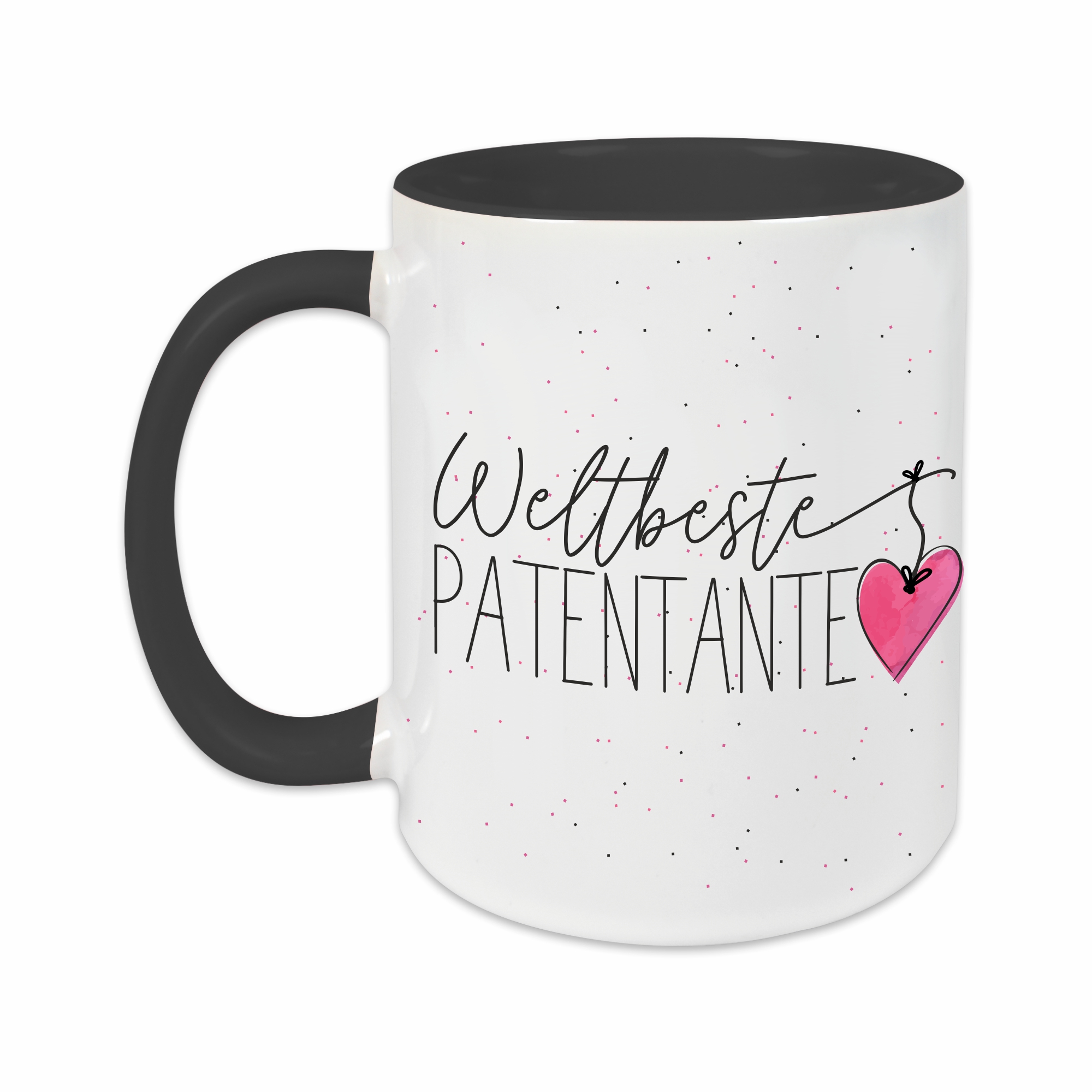 Tasse - Weltbeste Patentante schwarz