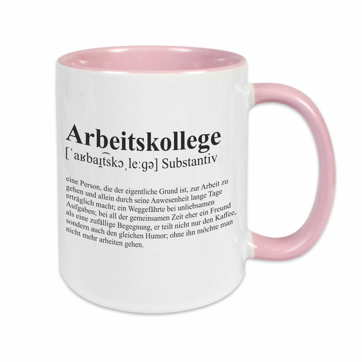 Tasse - Definition Arbeitskollege rosa