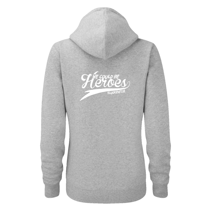 Damen Sweatjacke - We could be heroes grau XL