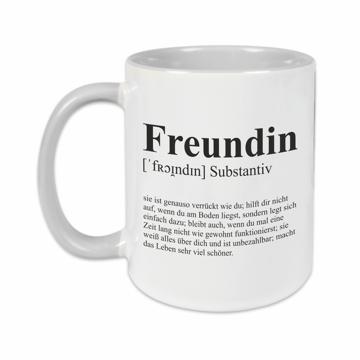 Tasse - Definition Freundin grau