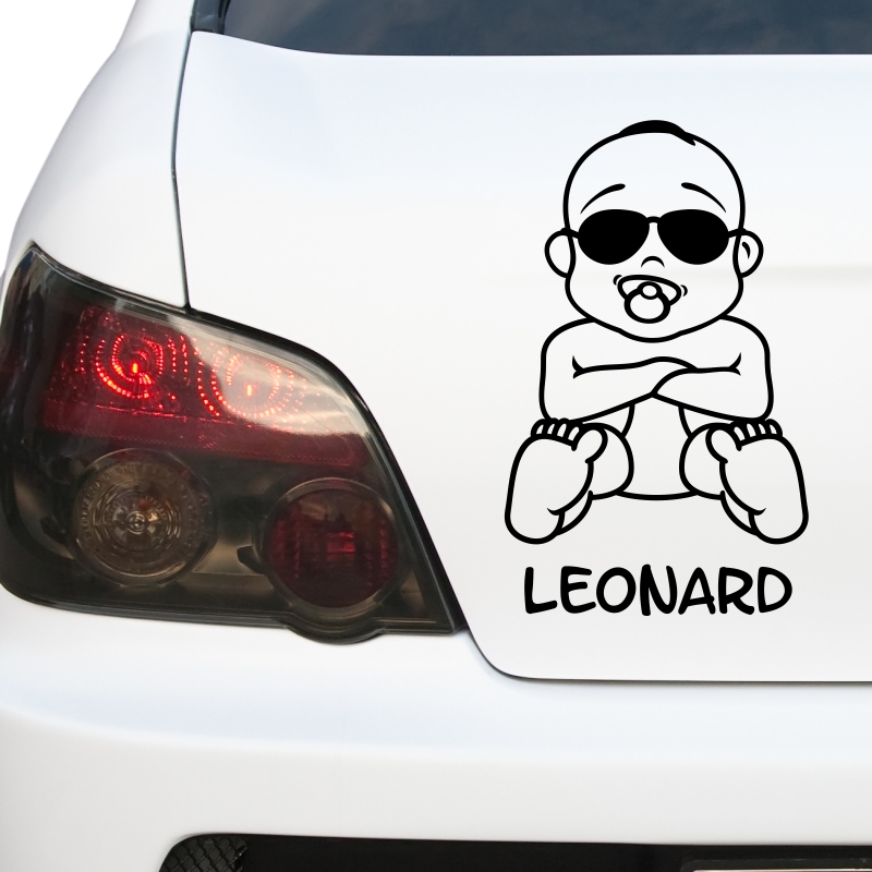 Kfz-Aufkleber - Baby mit Sonnenbrille