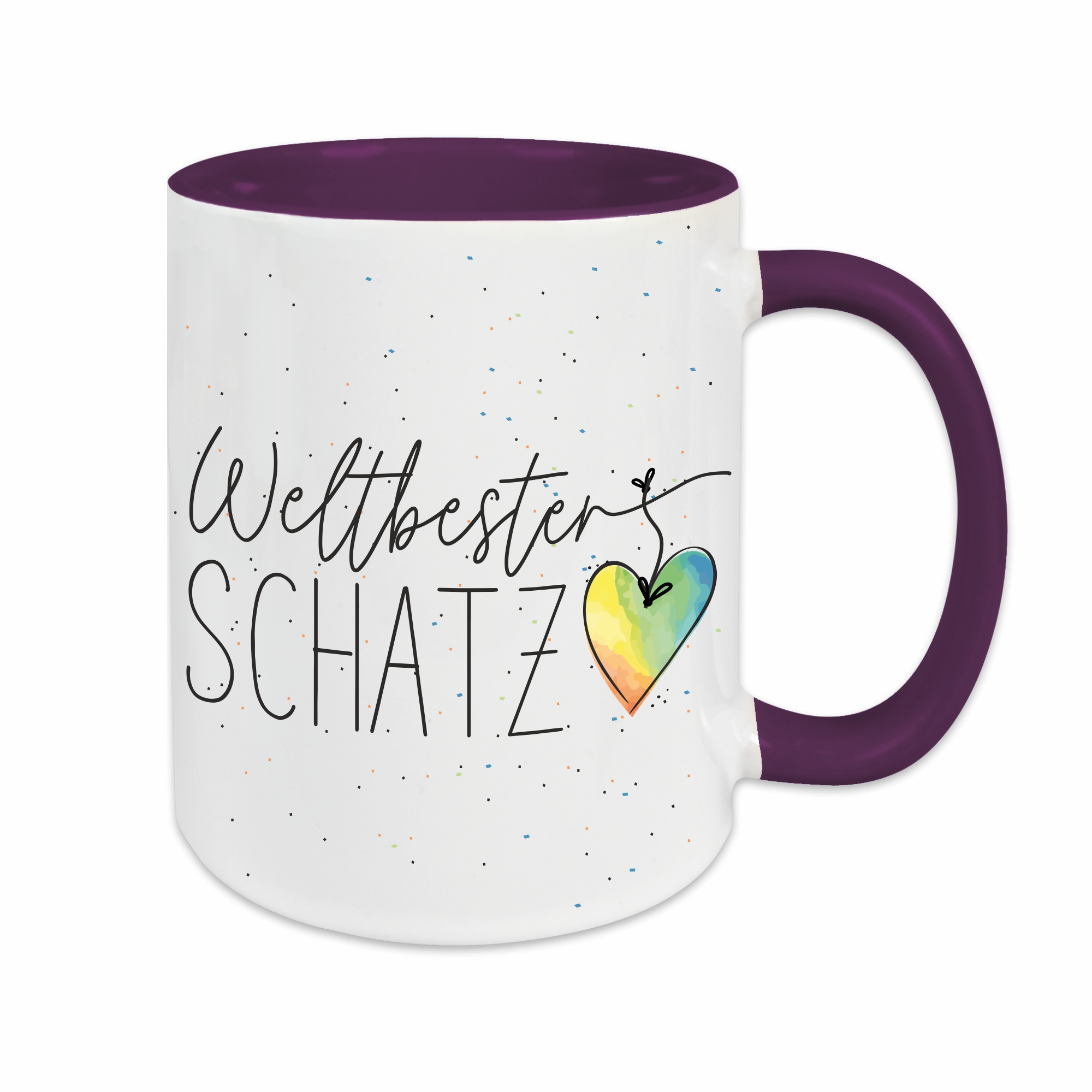 Tasse - Weltbester Schatz lila