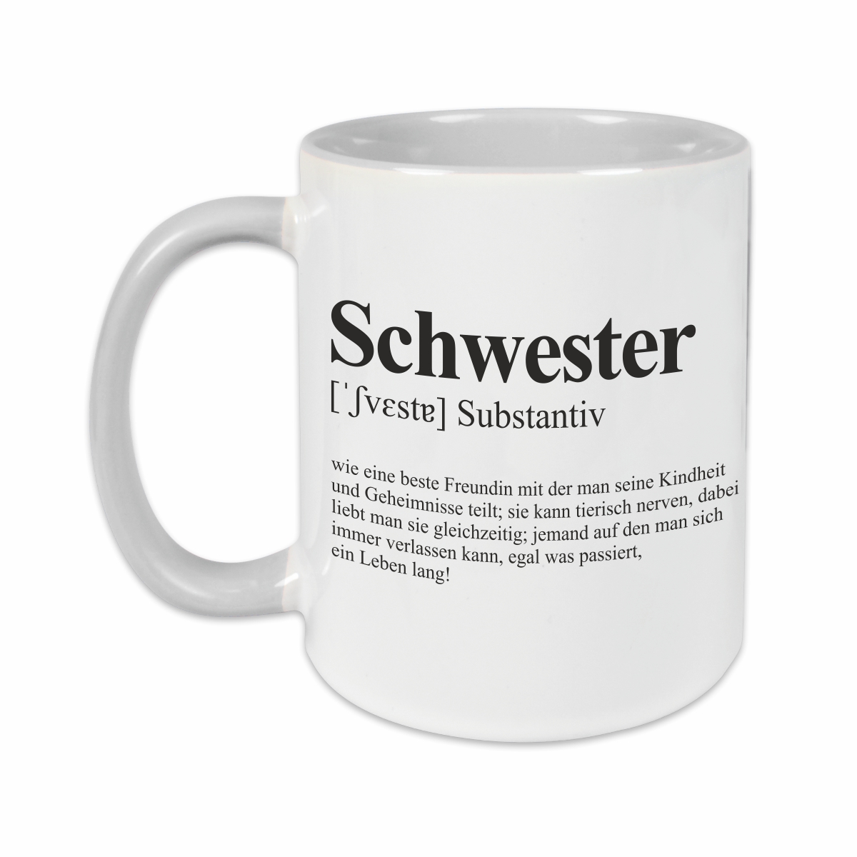 Tasse - Definition Schwester grau