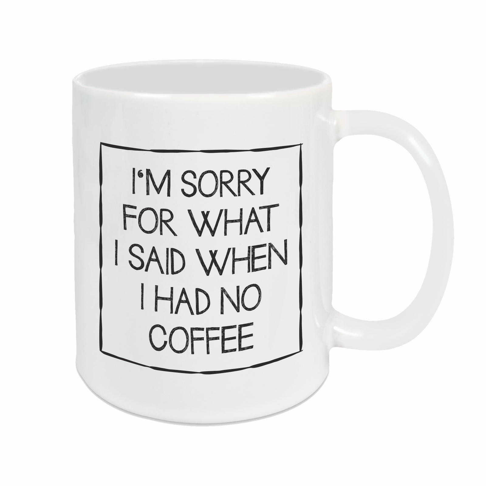 Tasse - I'm Sorry weiß