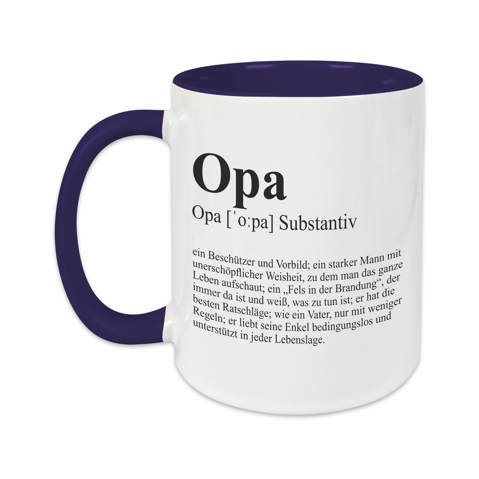 Tasse - Definition Opa dunkelblau