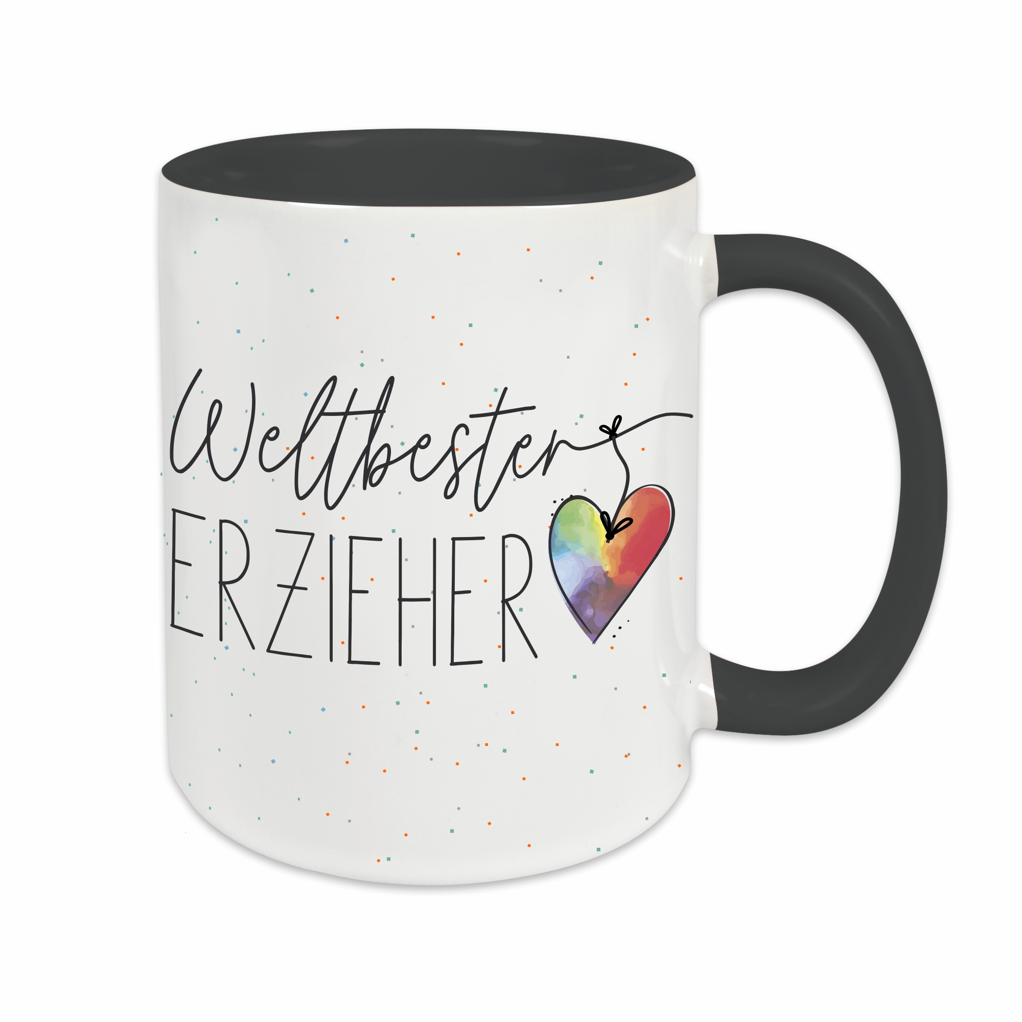 Tasse - Weltbester Erzieher schwarz