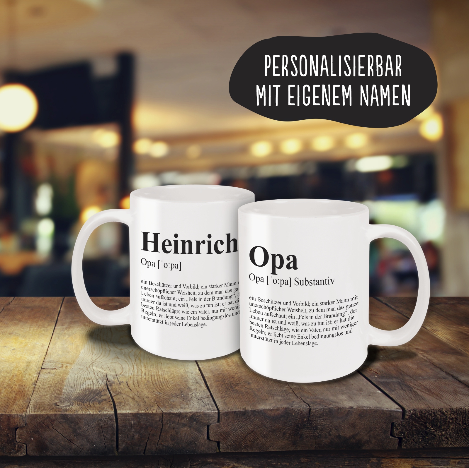 Tasse - Definition Opa weiß