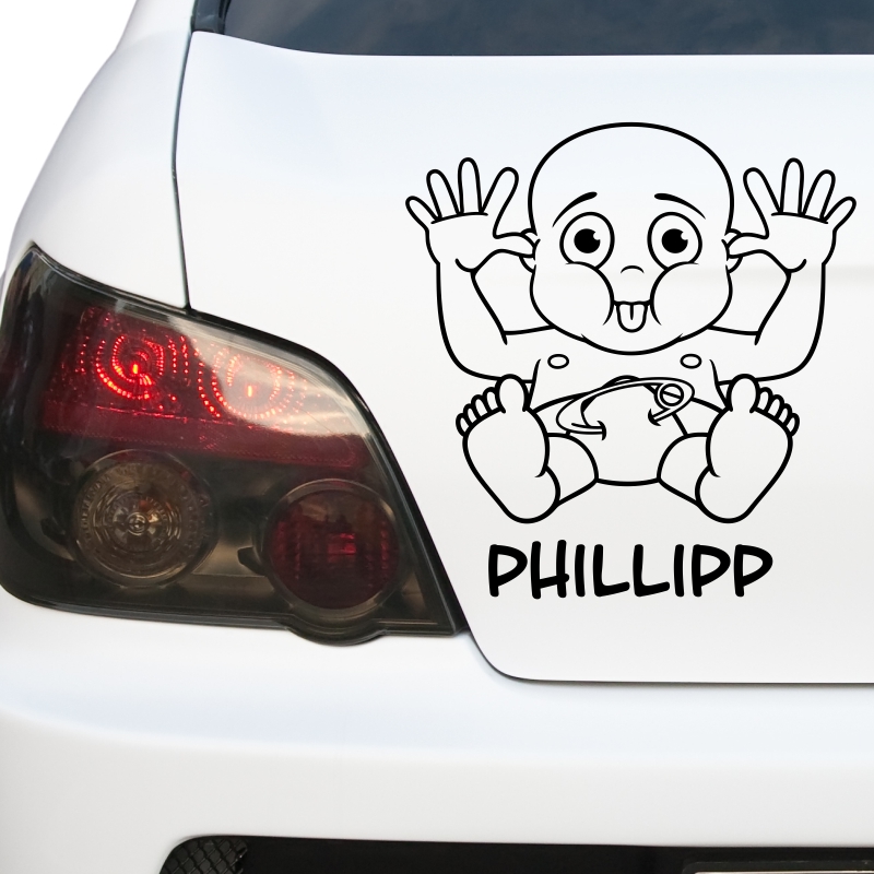 Kfz-Aufkleber - Baby frech