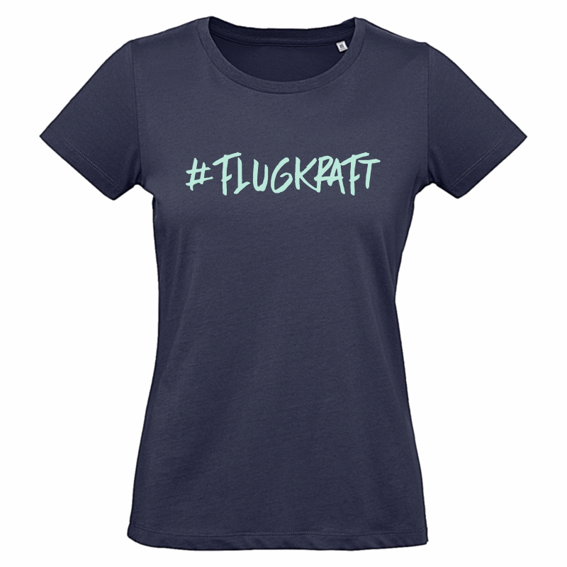 Damen T-Shirt - #flugkraft dunkelblau 2XL
