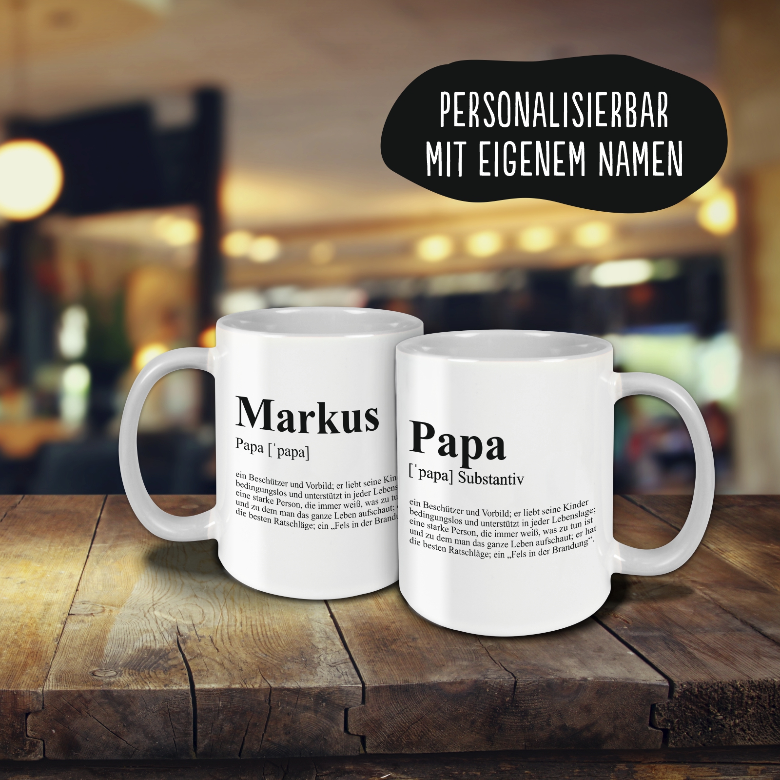 Tasse - Definition Papa grau