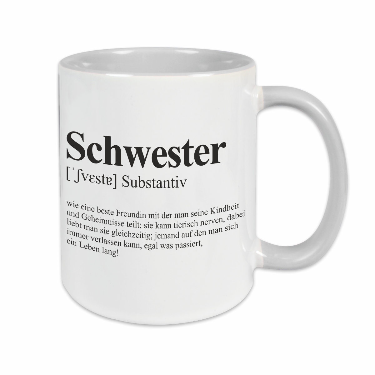 Tasse - Definition Schwester grau