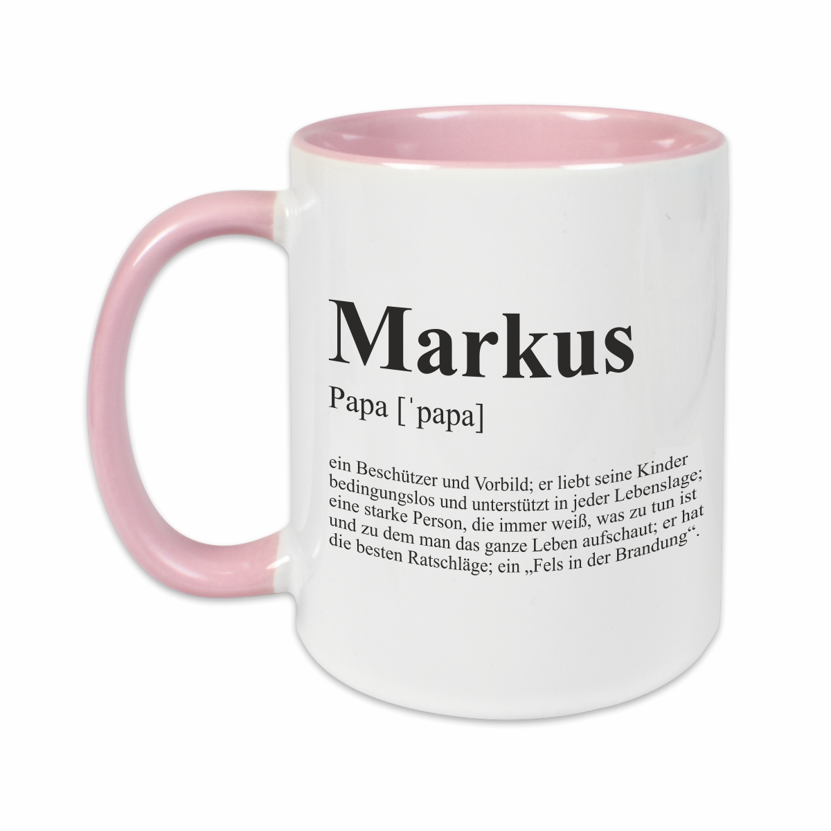 Tasse - Definition Papa rosa personalisiert