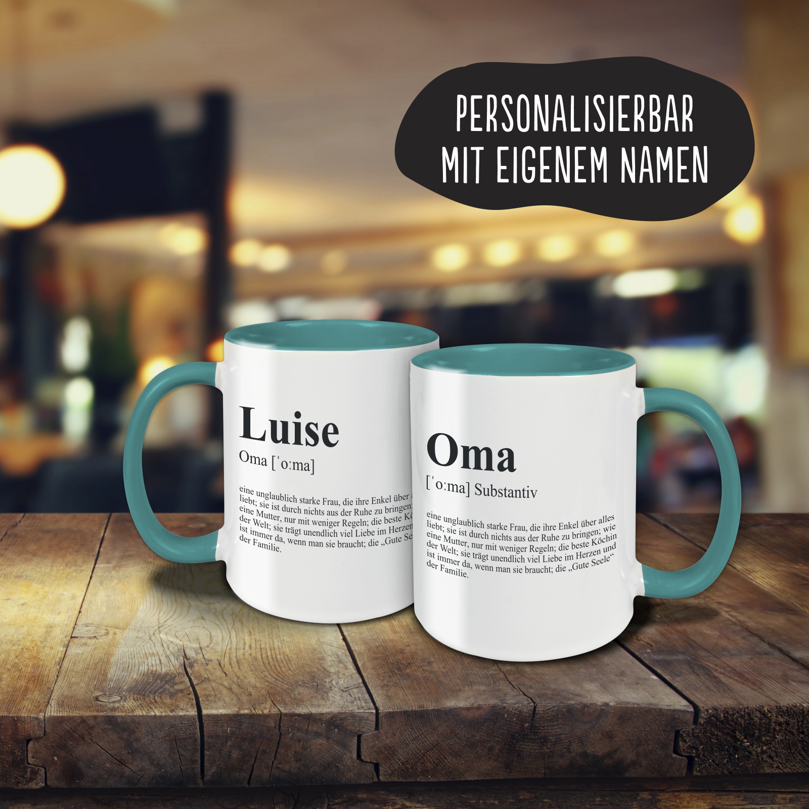 Tasse - Definition Oma türkis