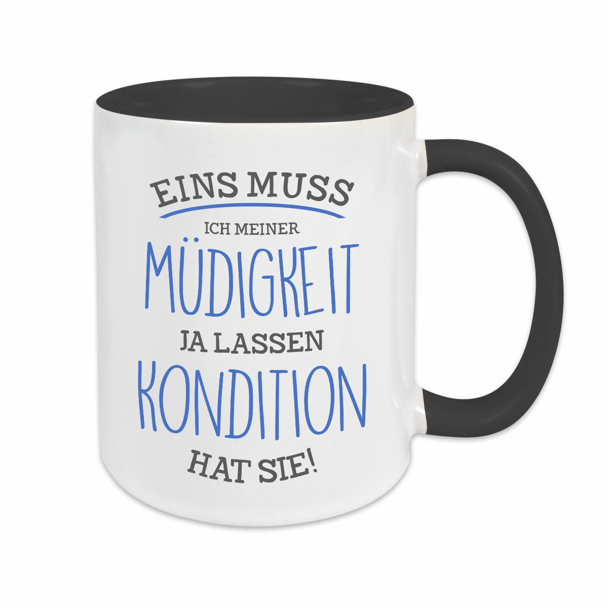 Tasse - Müdigkeit schwarz