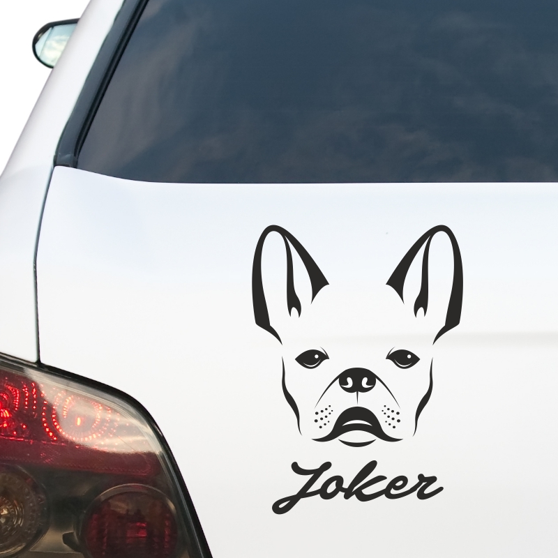 Kfz-Aufkleber - Hund Bulldogge