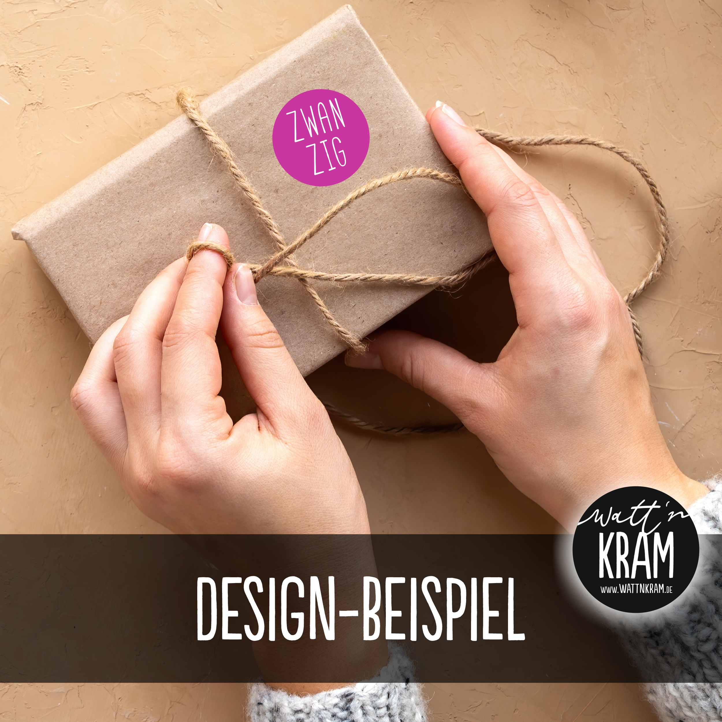 Adventskalender Zahlen Aufkleber - 24 Sticker mit 24 Tüten zum selbst Befüllen - pink