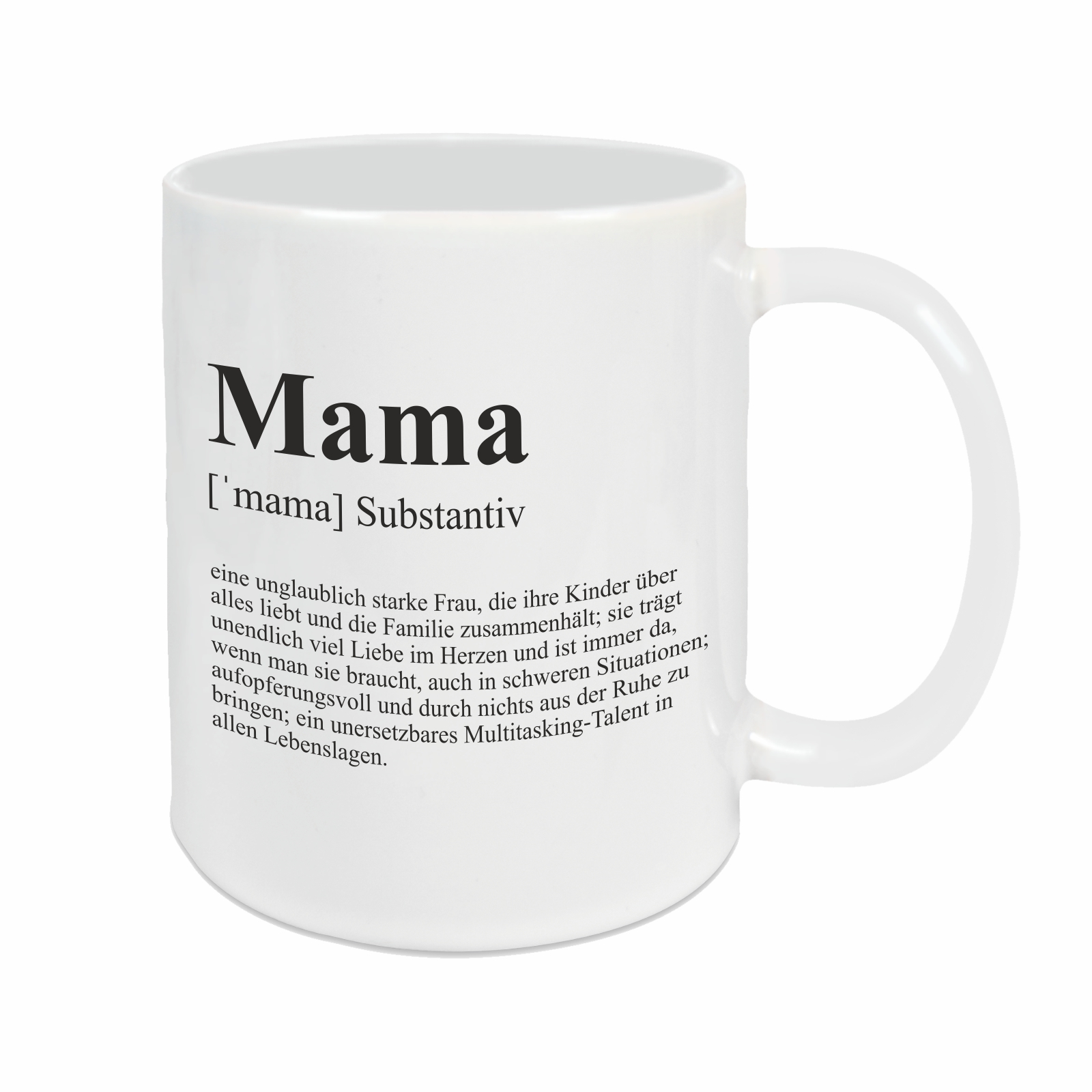 Tasse - Definition Mama weiß
