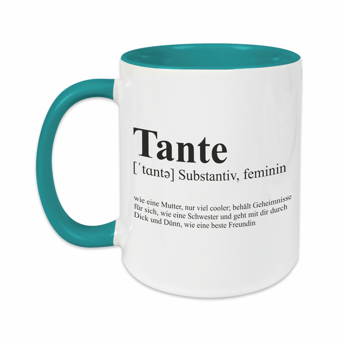 Tasse - Definition Tante türkis