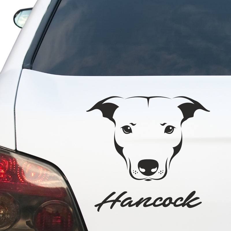 Kfz-Aufkleber - Hund Pitbull