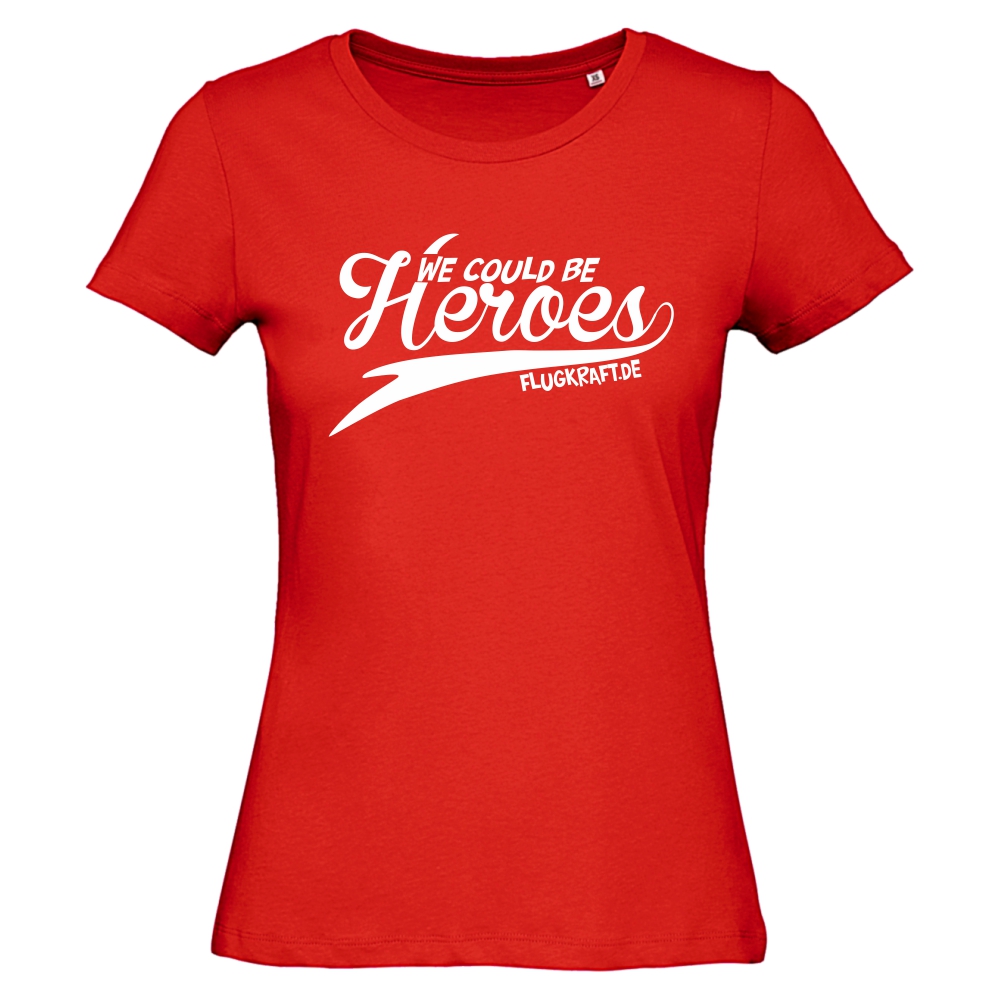 Damen T-Shirt - We could be heroes rot 2XL