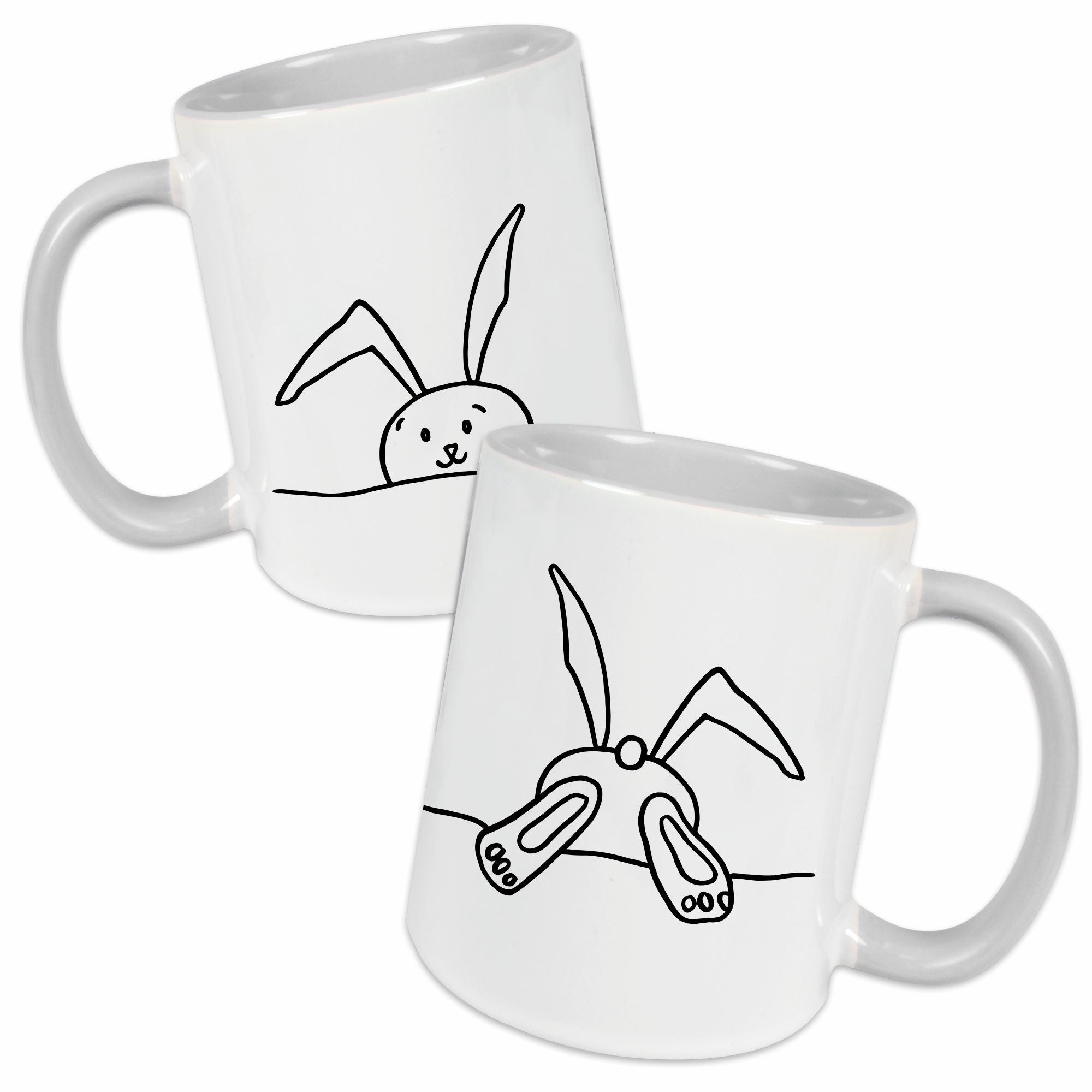 Tasse - Hase grau