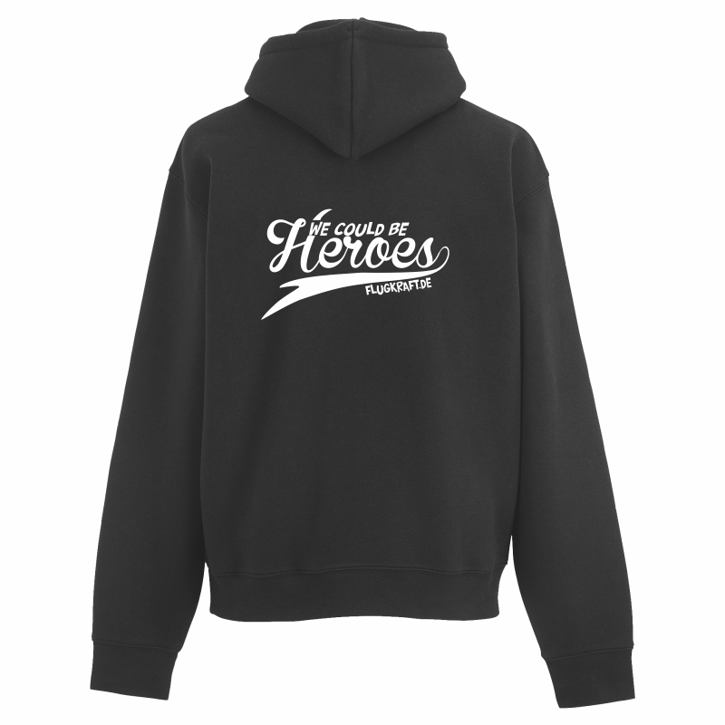 Herren Sweatjacke - We could be heroes schwarz 4XL
