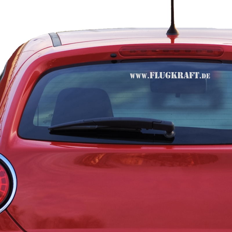KfZ-Aufkleber - Flugkraft Schriftzug