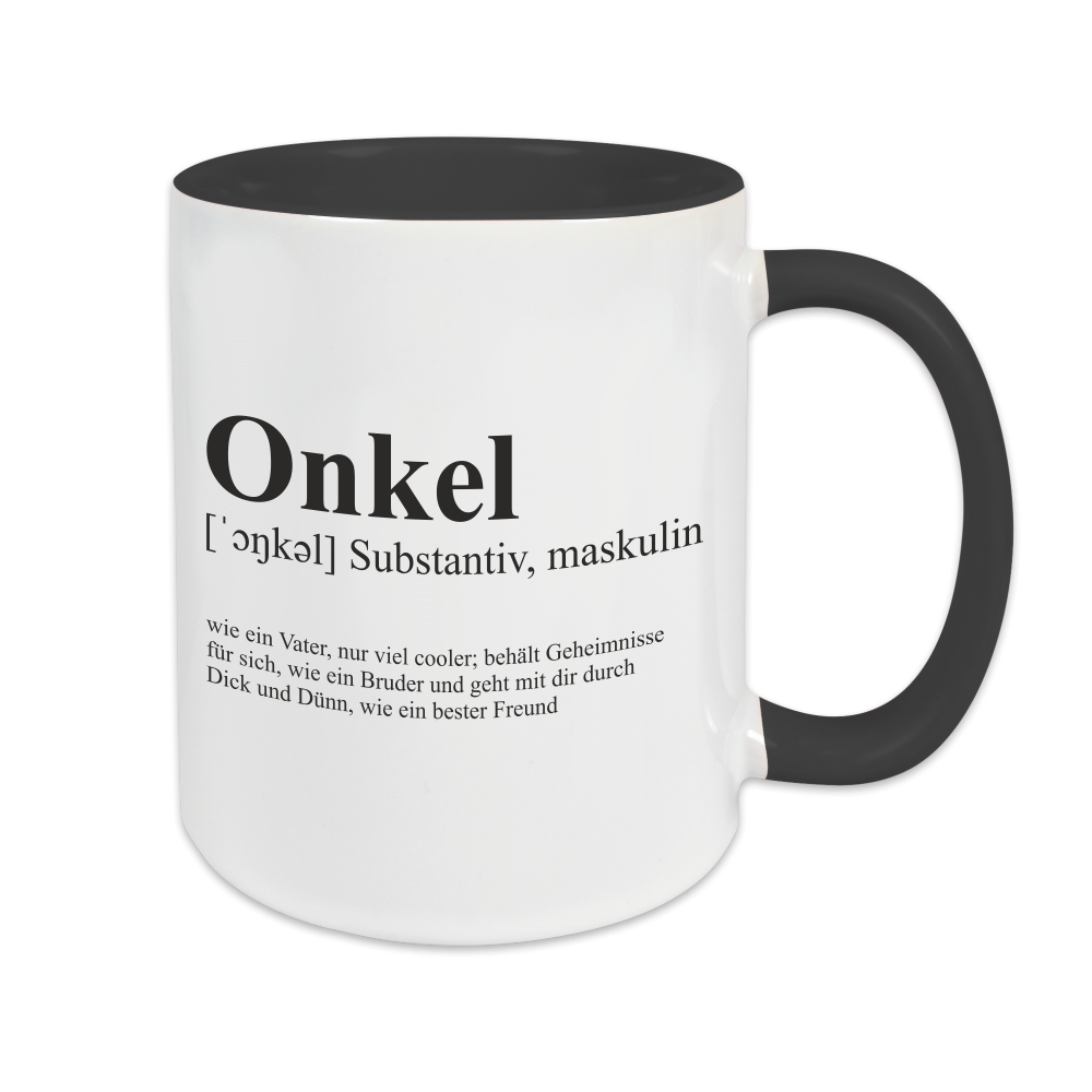 Tasse - Definition Onkel schwarz