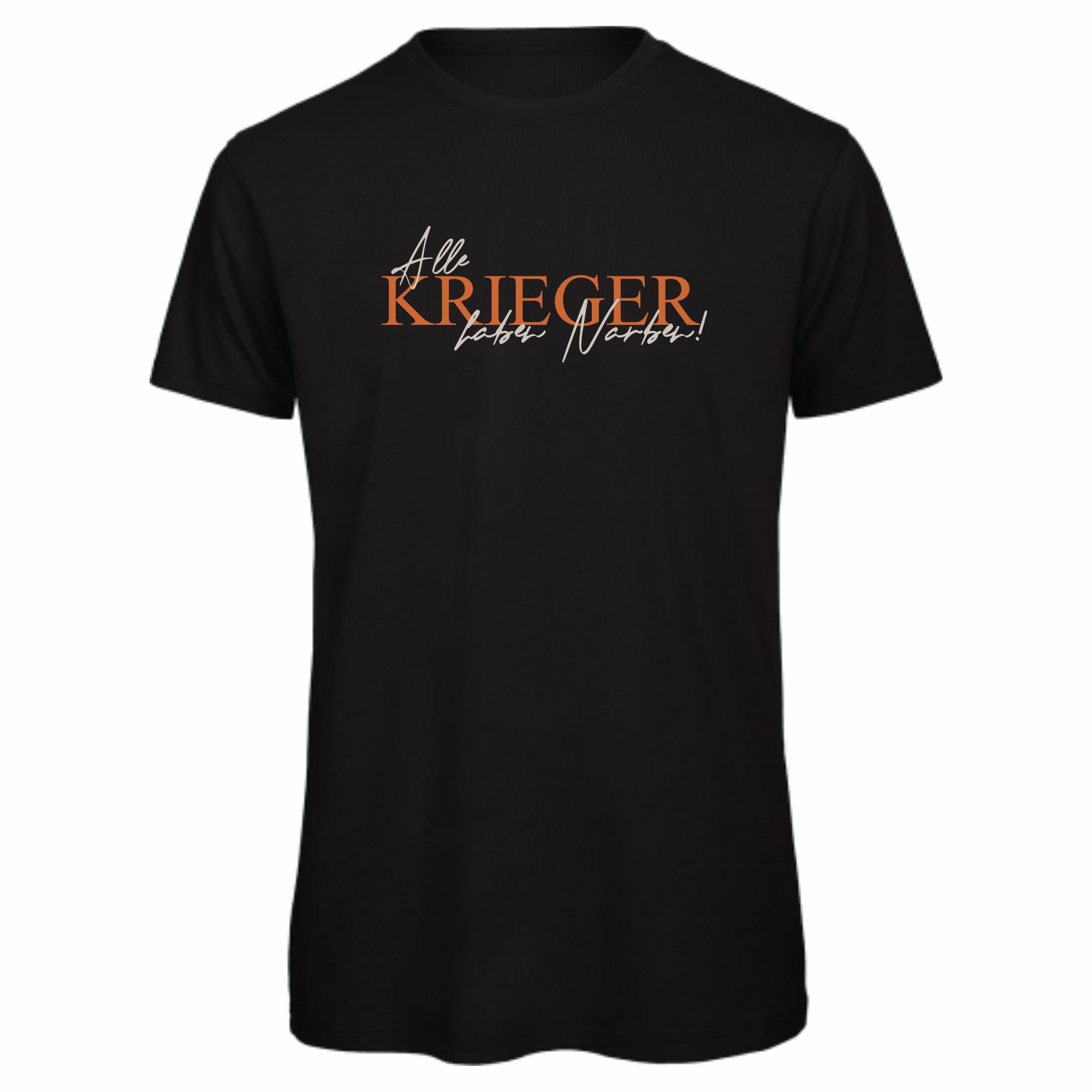 Herren T-Shirt - Alle Krieger haben Narben schwarz 3XL