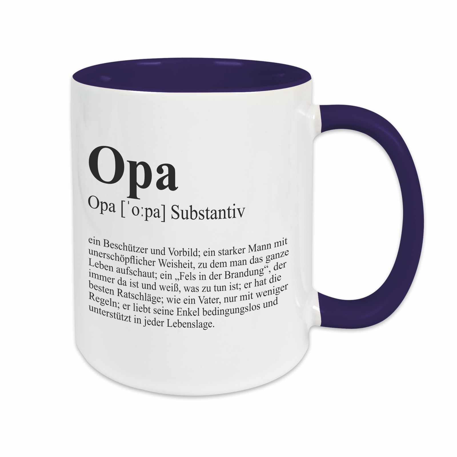 Tasse - Definition Opa dunkelblau