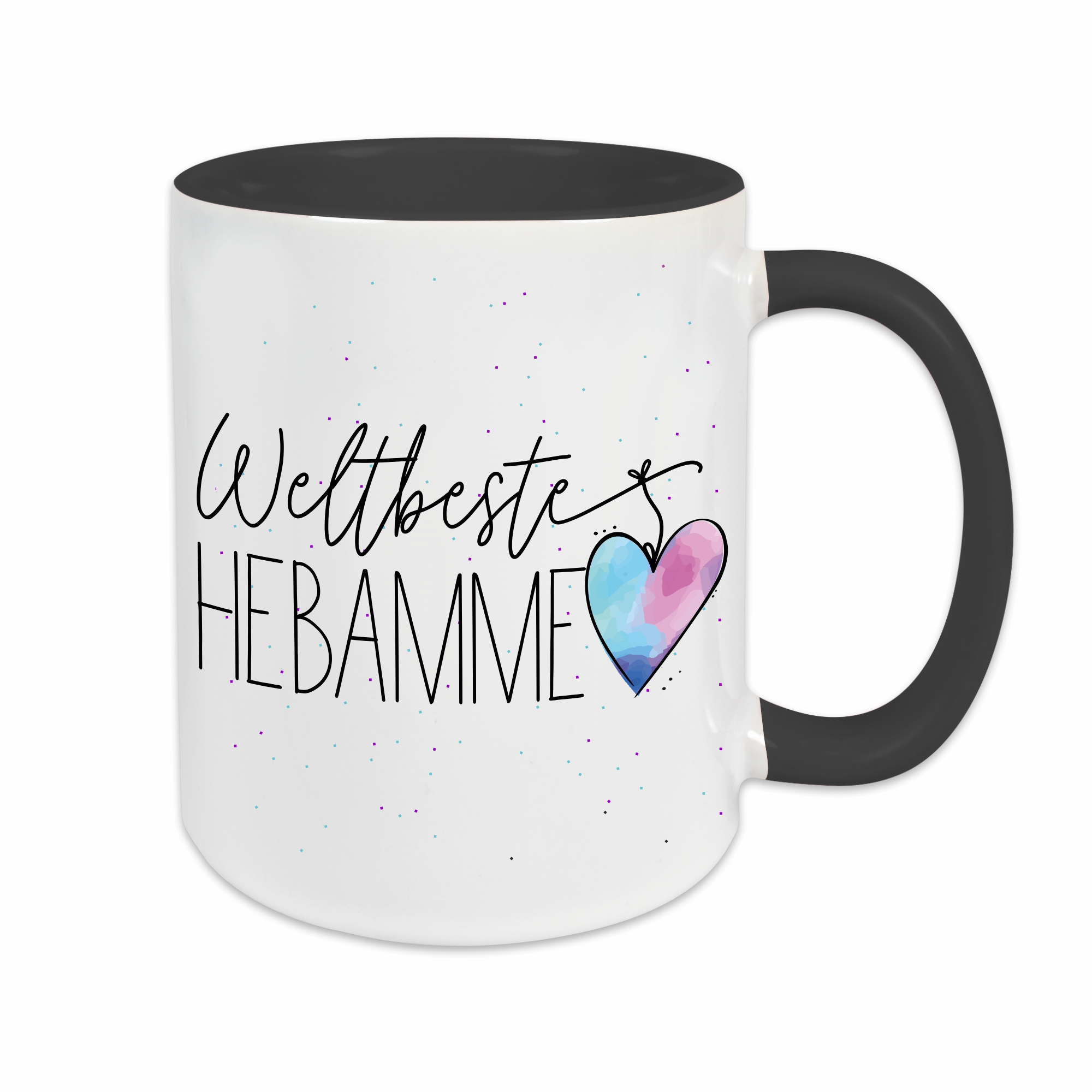 Tasse - Weltbeste Hebamme schwarz