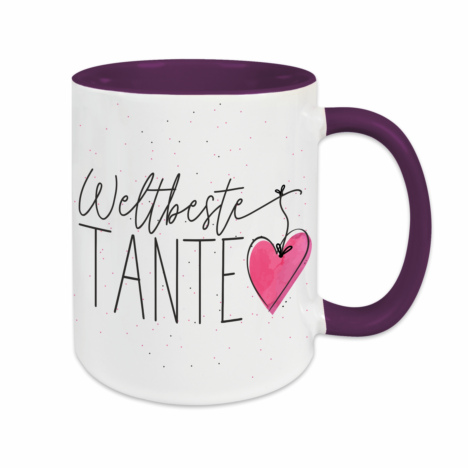 Tasse - Weltbeste Tante lila – Ansicht 1 von 3